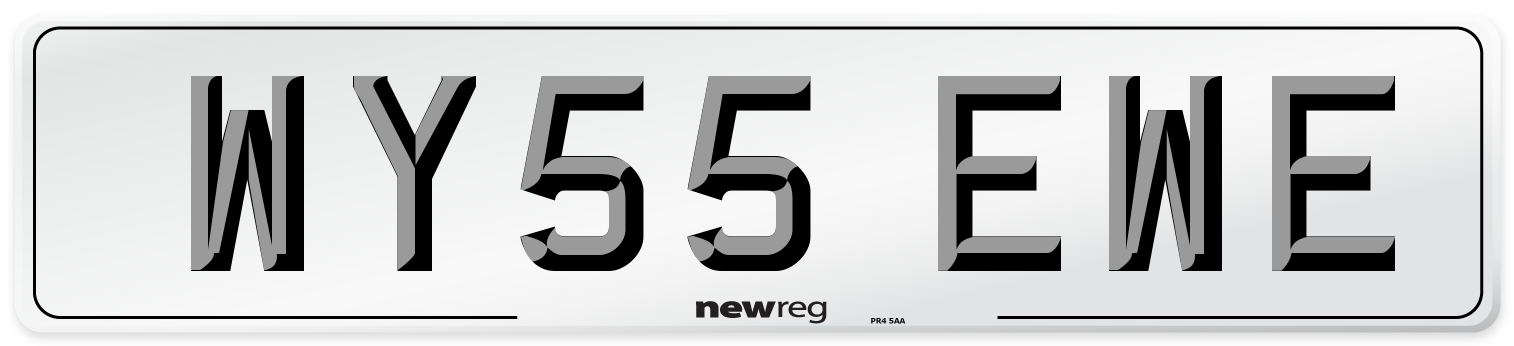 WY55 EWE Number Plate from New Reg